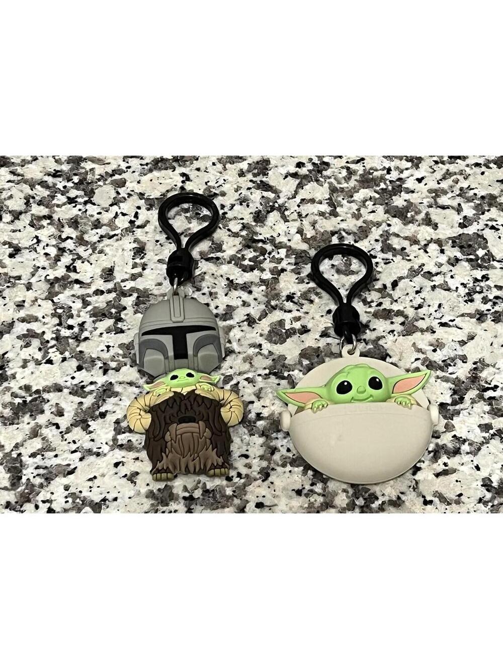 Star Wars The Mandalorian Grogu 3D Bag Clip 2 Clips